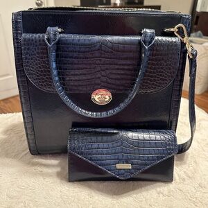 Brahmin Caroline Royalty Fairfield and matching Veronica wallet